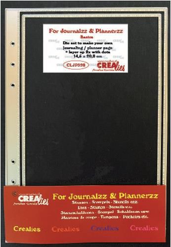 Crealies Journalzz & Pl Stans plannerpagina (stippenlijn) CLJP998 14,5x20,8cm (12-20)