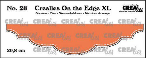 Crealies On the edge XL Die stans no 28 CLOTEXL28 20,8cm (12-20)