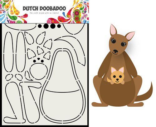 Dutch Doobadoo Card Art Built up Kangaroo A5 470.713.841 (12-20)