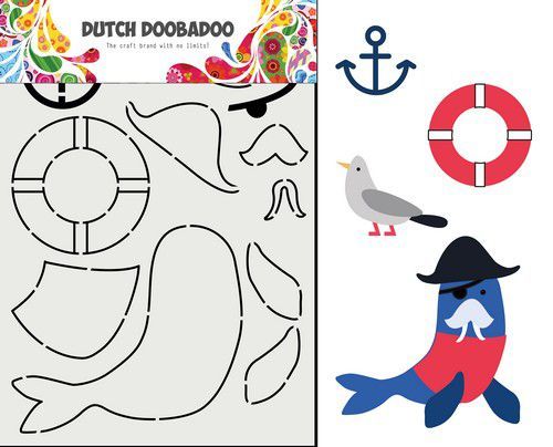 Dutch Doobadoo Card Art Built up Zeeleeuw 470.713.849 (02-21)