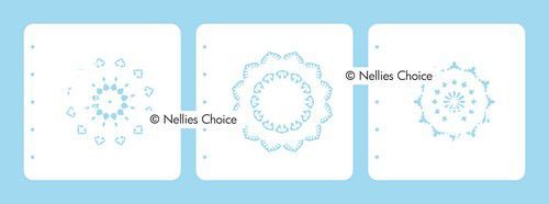 Nellie's Choice Layered combi stencil set Mandala 2 LCSM002 13,5x13,5 cm (01-21)