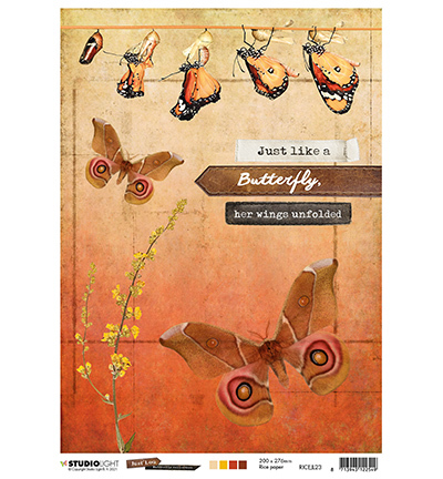 Studio Light Rice Paper Butterfly Collection nr.23