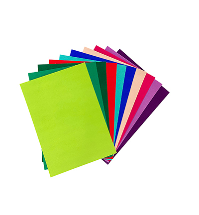 Joy!Crafts Fluweel Papier zelfklevend 10 vellen A4 Intensieve kleuren