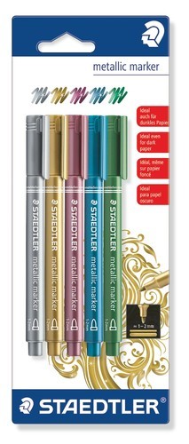 Metallic marker - blister 5 kleuren