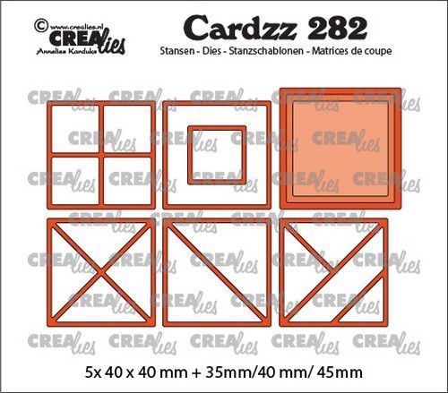 Crealies mallen CLCZ282 Elements Vierkanten no.282