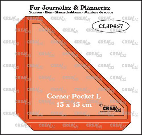 Crealies mallen CLJP657 Journalzz & Pl Pocket Corner L