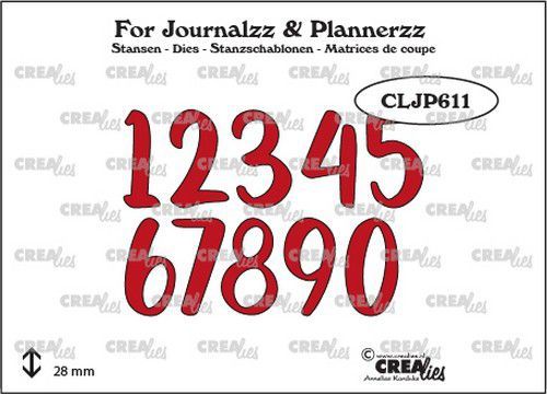 Crealies mallen CLJP611 Journalzz & Pl Stans cijfers no. 5