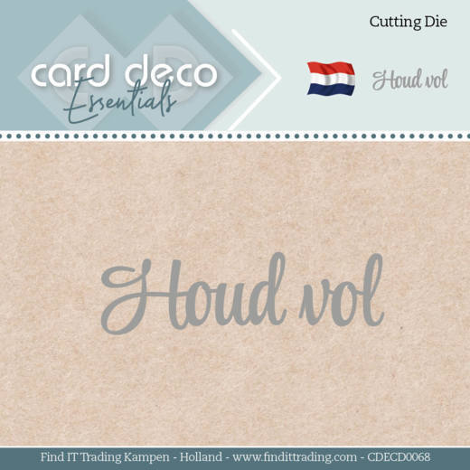 Card Deco Essentials - Dies - Houd vol
