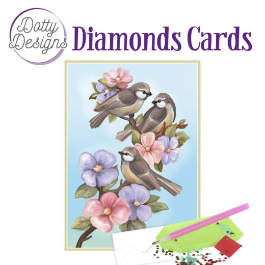 Dotty Designs Diamond Cards - Three Birds