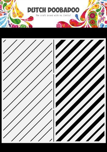 Dutch Doobadoo Mask Art Slimline Stripes 470.784.010 210x210mm (07-21)