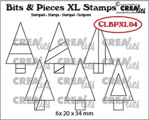 Crealies stempels CLBPXL04 Bits&Pieces XL no. 04 Bomen 20x34mm (07-21)