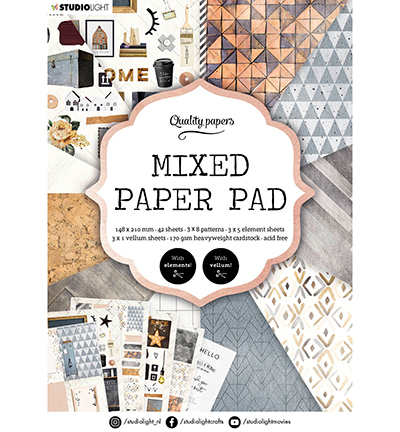 Studio Light Mixed Paper Pad Pattern paper Essentials nr.4