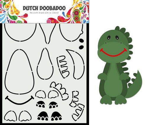 Dutch Doobadoo Card Art Built up Dino A5 470.784.014 (08-21)