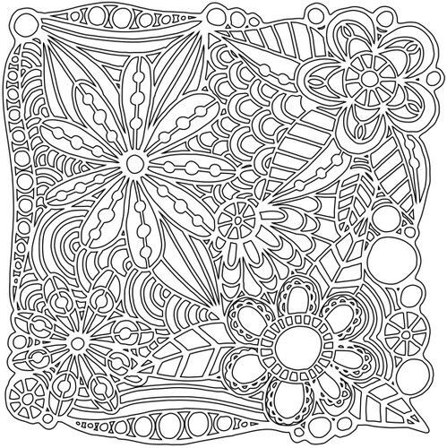 That's Crafty! Mask stencil - Flowers Galore 102229 15cmx15cm (07-21)