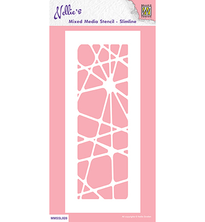Nellies Choice Slim line stencils, Abstract