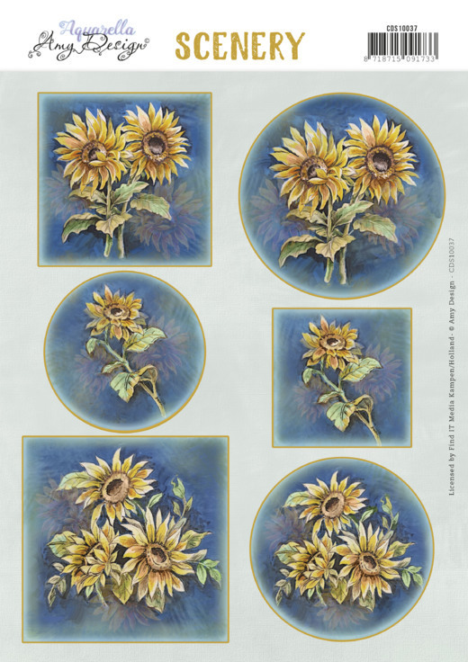 Scenery - Amy Design - Aquarella - Sunflowers