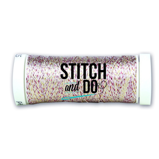 Stitch and Do Sparkles Embroidery Thread - Multicolor Red