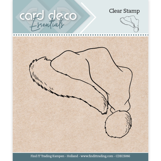 Card Deco Essentials - Clear Stamps - Santa Hat
