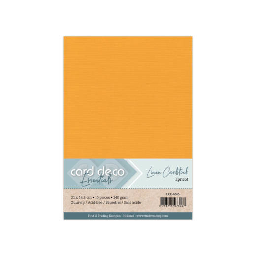 Linen Cardstock - A5 - Apricot