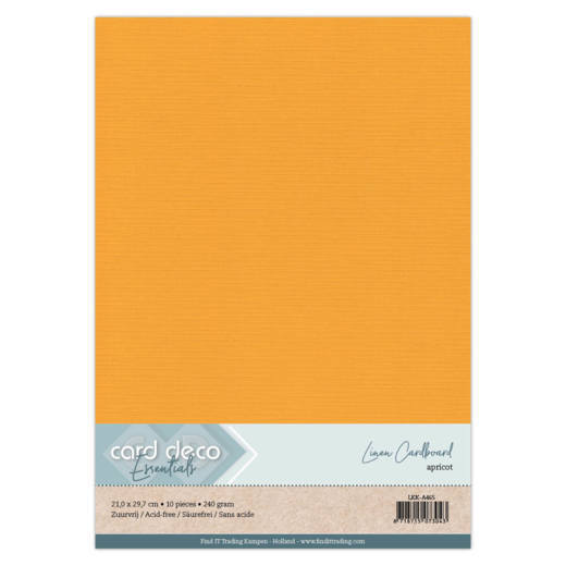 Linen Cardstock - A4 - Apricot