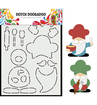 Dutch Doobadoo Card Art Built up Cooking Gnome 470.784.051