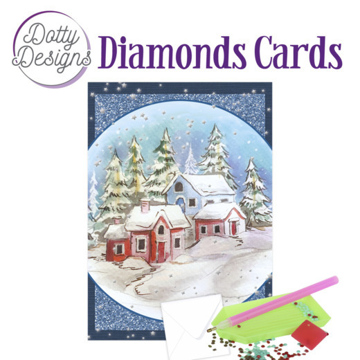 Dotty Designs Diamond Cards - Snow Landscape