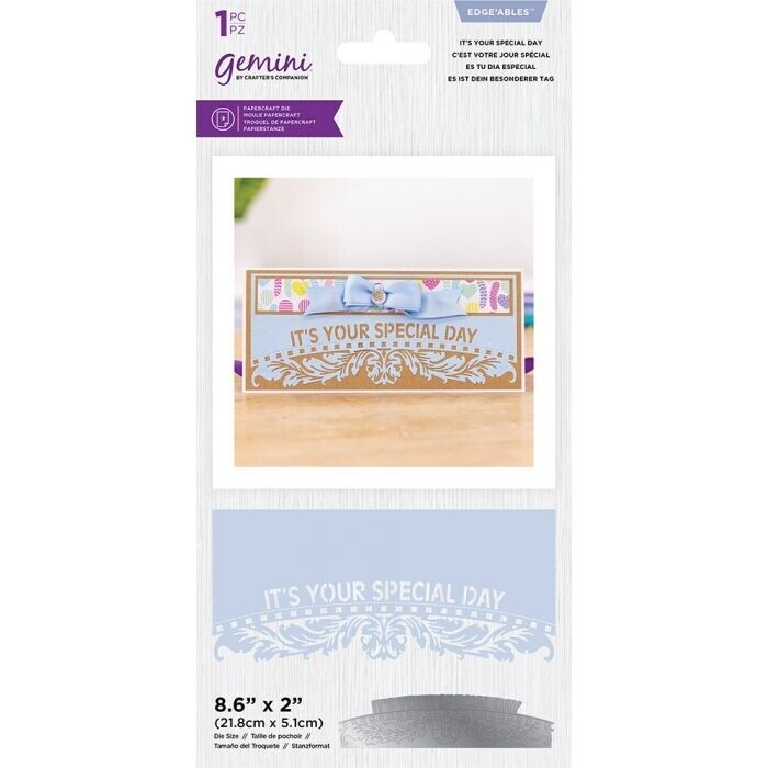 Gemini - Edge'able snijmal - Slimline Curved Border - It's Your Special Day