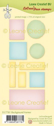 LeCrea - Clear stamp Deco Achtergrond frames 55.7781 (01-22)