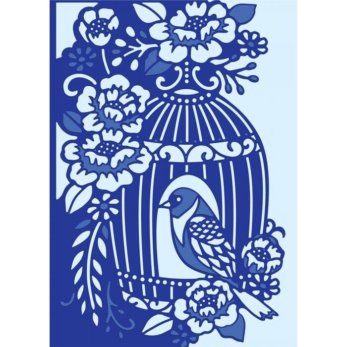 Gemini - Create a Card snijmal - Intri'lace - Beautiful Birdcage