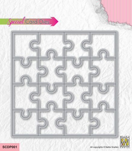 Nellies Choice Special card die - Puzzel SCDP001 110x110mm