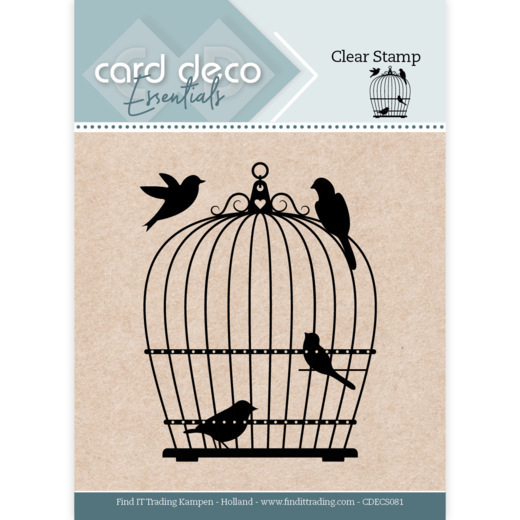 Card Deco Essentials Clear Stamps - Birdcage