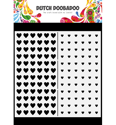 Dutch Doobadoo Mask Art Slimline Hearts