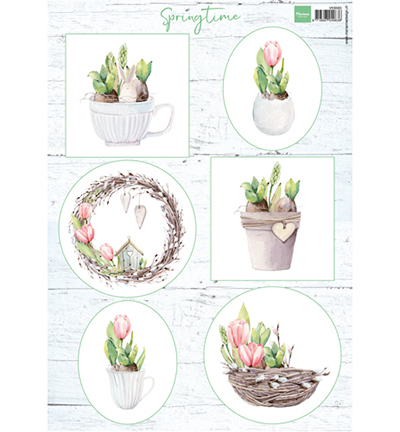 Marianne Design Knipvel Tulips & Willow Cats