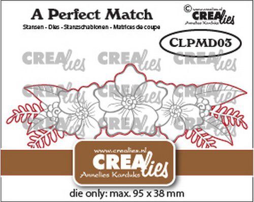 Crealies mallen CLPMD03 - A perfect match Mix Bloemen B