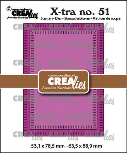 Crealies mallen CLXtra51 - ATC kleine Streepjes