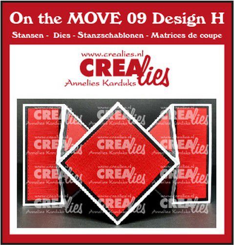 Crealies mallen CLMOVE09 On The MOVE design H