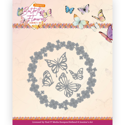 Dies - Jeanine's Art - Perfect Butterfly Flowers - Butterfly Wreath