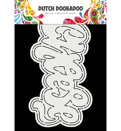 Dutch Doobadoo Card Art Cheese Text 470.784.101 (02-22)