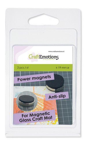 CraftEmotions 2 Power magneten anti slip voor magn. media mat ca 19mm (12-21)