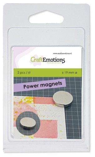 CraftEmotions 2 Power magneten voor magnetische media mat ca 19mm (12-21)