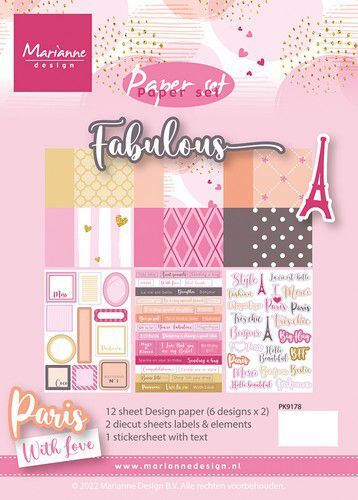 Marianne Design Pretty Papers Bloc Fabulous (ENG)