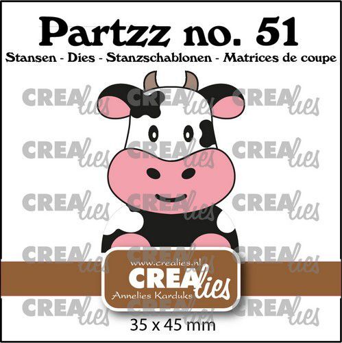 Crealies Partzz Koe CLPartzz51 35x45mm (04-22)