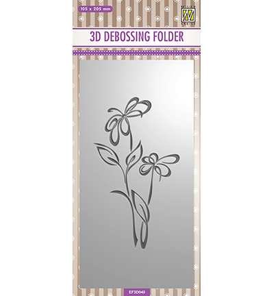 Nellies Choice embosfolder Slim-line Flower