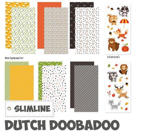Dutch Doobadoo Crafty Kit Slimline Woodland animal 473.005.026 (04-22)