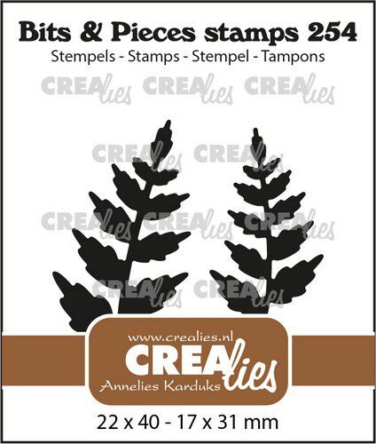 Crealies Clearstamp Bits & Pieces Blaadjes 15 CLBP254 22x40mm (05-22)