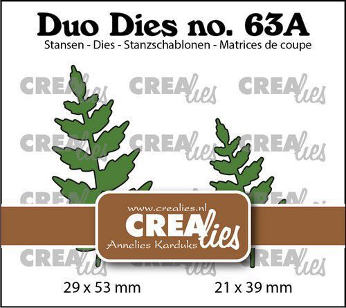 Crealies Duo Dies no. 63a Blaadjes CLDD63A 30x53mm (05-22)