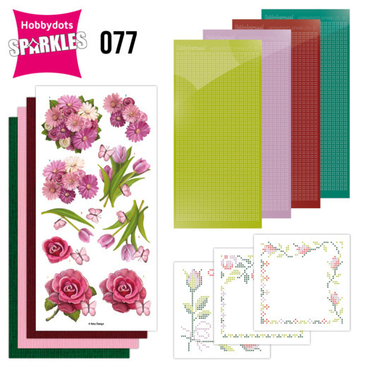 Sparkles Set 77 - Amy Design - Pink Flowers