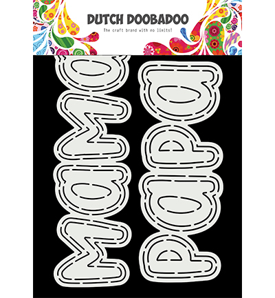 Dutch Doobadoo Card Art Mama en Papa 470.784.130 (05-22)