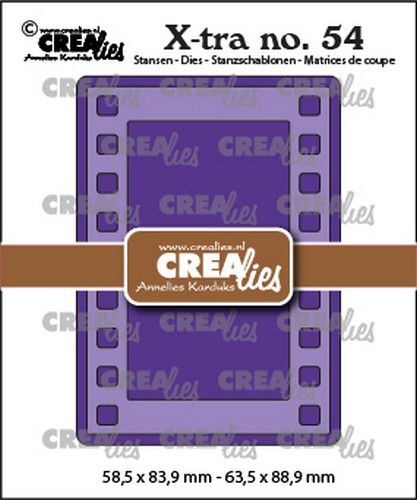 Crealies Xtra no. 54 ATC Filmstrip CLXtra54 63,5x88,9mm (06-22)