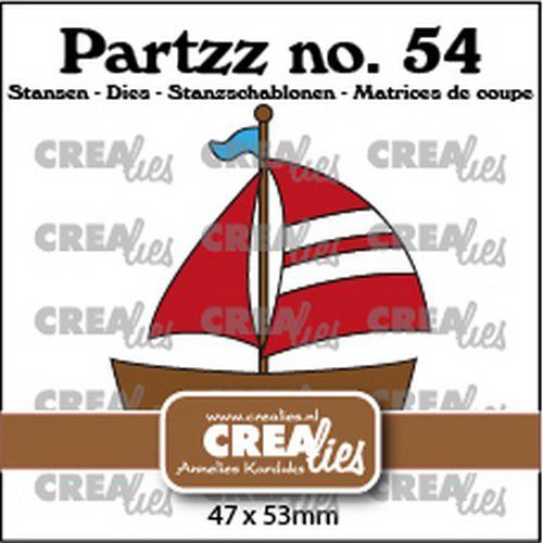 Crealies Partzz Zeilboot CLPartzz54 47x53mm (06-22)